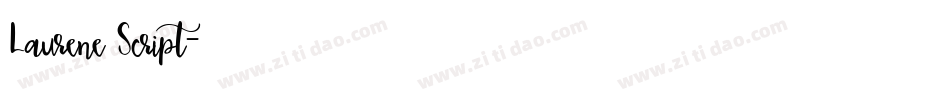 Laurene Script字体转换